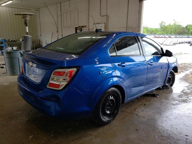 1G1JB5SHXH4166909 - 2017 CHEVROLET SONIC LS BLUE photo 3