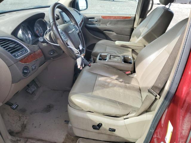 2C4RC1CG0CR107119 - 2012 CHRYSLER TOWN & COU TOURING L MAROON photo 7