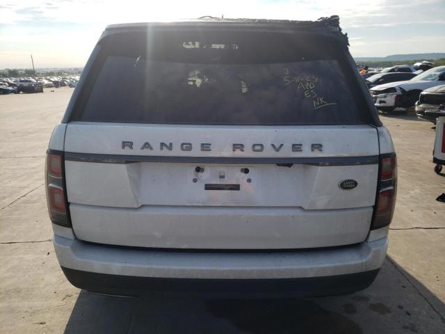 SALGR2RV8KA527515 - 2019 LAND ROVER RANGE ROVE WHITE photo 6