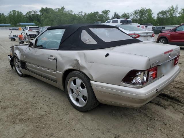 WDBFA68F8XF180160 - 1999 MERCEDES-BENZ SL 500 TAN photo 2