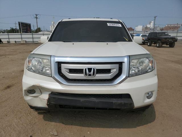 5FNYF4H99BB052548 - 2011 HONDA PILOT TOURING WHITE photo 5