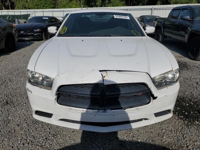 2C3CDXAG4EH194822 - 2014 DODGE CHARGER POLICE WHITE photo 5