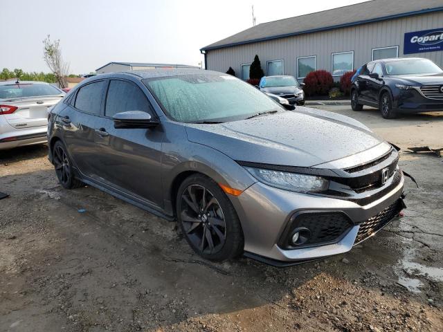 SHHFK7H94JU239780 - 2018 HONDA CIVIC SPORT TOURING GRAY photo 4