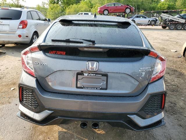 SHHFK7H94JU239780 - 2018 HONDA CIVIC SPORT TOURING GRAY photo 6