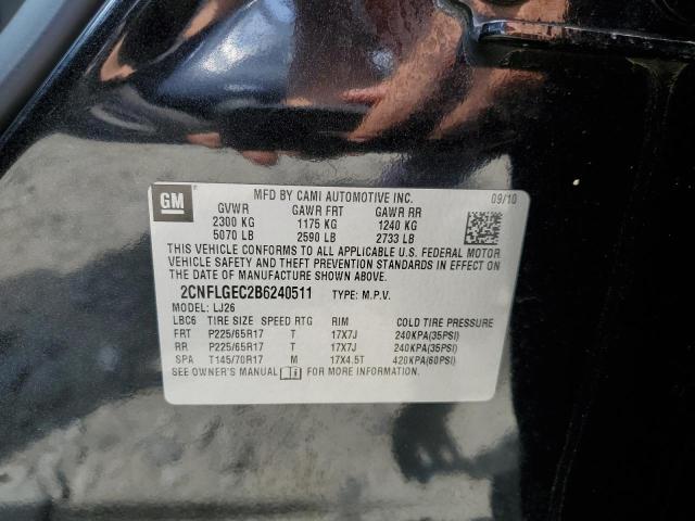 2CNFLGEC2B6240511 - 2011 CHEVROLET EQUINOX LTZ CHARCOAL photo 13