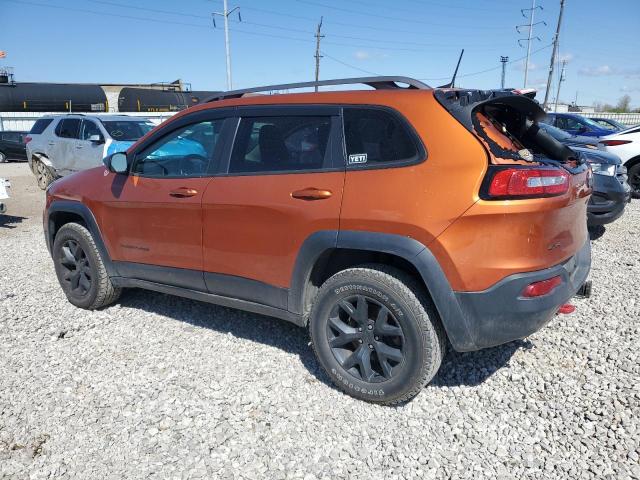 1C4PJMBS5GW262640 - 2016 JEEP CHEROKEE TRAILHAWK ORANGE photo 2