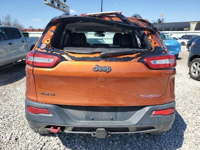 1C4PJMBS5GW262640 - 2016 JEEP CHEROKEE TRAILHAWK ORANGE photo 6