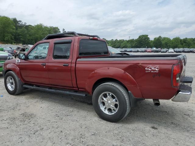 1N6ED29Y14C451194 - 2004 NISSAN FRONTIER CREW CAB XE V6 RED photo 2