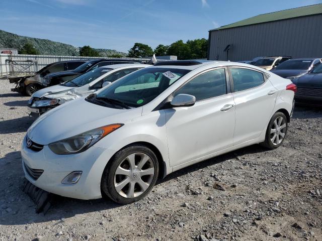 5NPDH4AE5DH424312 - 2013 HYUNDAI ELANTRA GLS WHITE photo 1