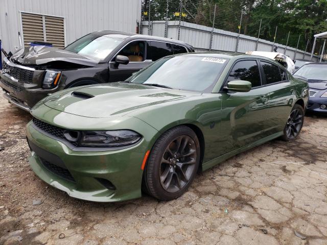 2C3CDXGJ5MH666981 - 2021 DODGE CHARGER SCAT PACK GREEN photo 1