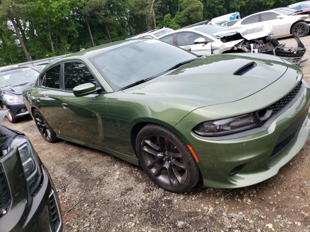 2C3CDXGJ5MH666981 - 2021 DODGE CHARGER SCAT PACK GREEN photo 4