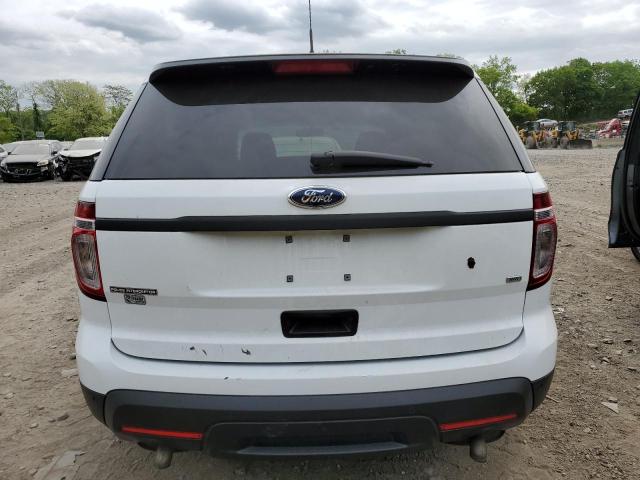 1FM5K8ARXEGC38248 - 2014 FORD EXPLORER POLICE INTERCEPTOR WHITE photo 6