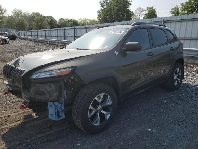 1C4PJMBS3FW735708 - 2015 JEEP CHEROKEE TRAILHAWK CHARCOAL photo 1