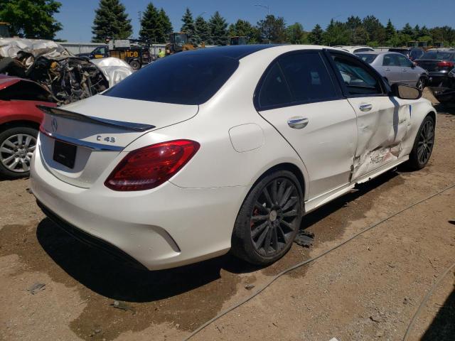 55SWF6EB4JU262689 - 2018 MERCEDES-BENZ C 43 4MATIC AMG WHITE photo 3