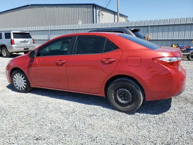 5YFBURHE2FP272873 - 2015 TOYOTA COROLLA L RED photo 2