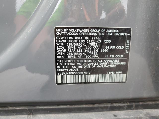 1V2WNPE83PC037697 - 2023 VOLKSWAGEN ID.4 PRO S 灰色 照片 13