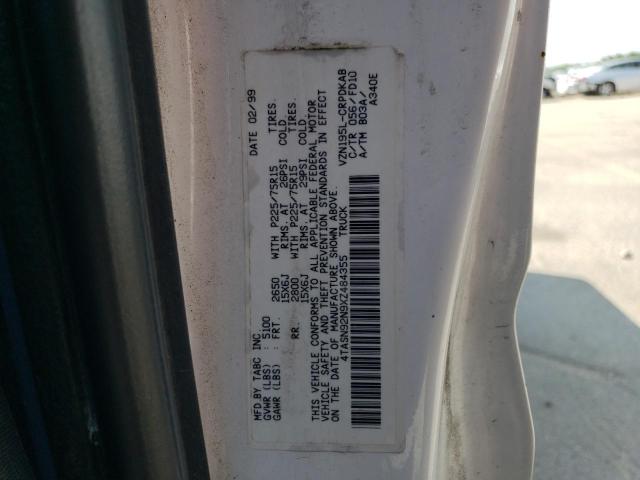 4TASN92N9XZ484355 - 1999 TOYOTA TACOMA XTRACAB PRERUNNER თეთრი ფოტო 13