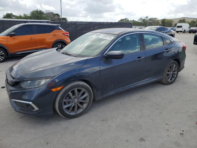 2HGFC2F63KH586864 - 2019 HONDA CIVIC LX 蓝色 照片 1