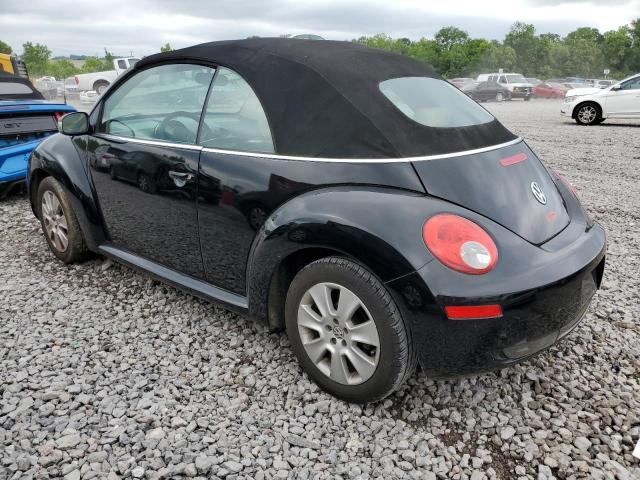 3VWPF31Y78M405670 - 2008 VOLKSWAGEN NEW BEETLE CONVERTIBLE S BLACK photo 2