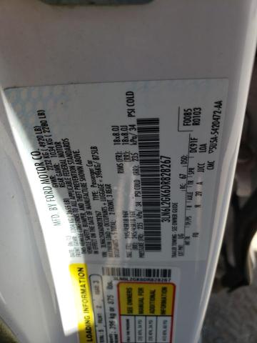 3LN6L2GK6DR828267 - 2013 LINCOLN MKZ WHITE photo 12