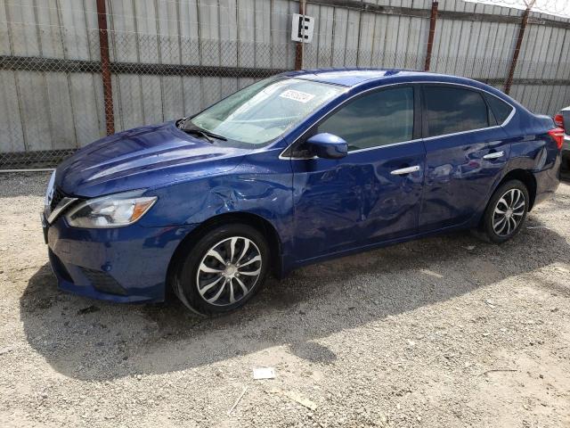 3N1AB7AP9KY275378 - 2019 NISSAN SENTRA S BLUE photo 1