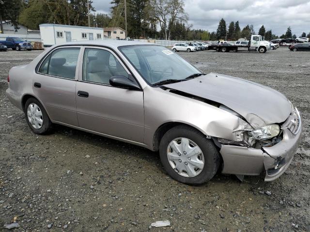 1NXBR12E22Z588794 - 2002 TOYOTA COROLLA CE BEIGE photo 4