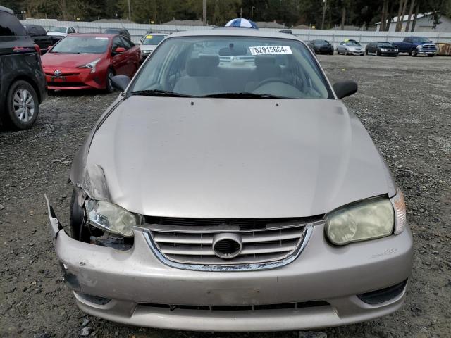 1NXBR12E22Z588794 - 2002 TOYOTA COROLLA CE BEIGE photo 5