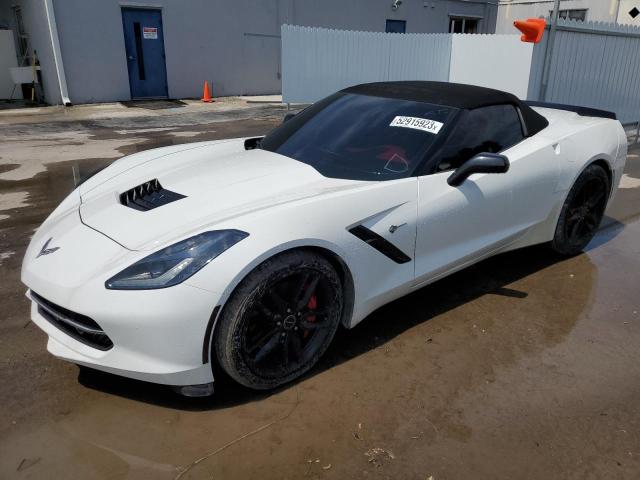 1G1YM3D76E5110439 - 2014 CHEVROLET CORVETTE STINGRAY Z51 3LT WHITE photo 1