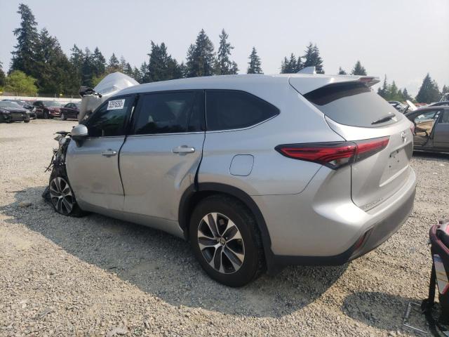 5TDGZRBH2MS083560 - 2021 TOYOTA HIGHLANDER XLE Gümüş foto 2