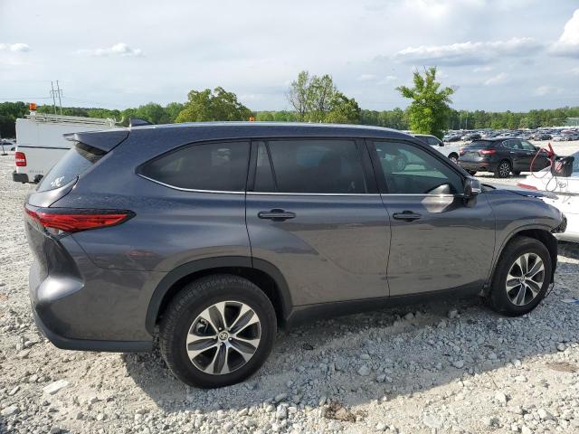 5TDGZRAH9MS056034 - 2021 TOYOTA HIGHLANDER XLE GRAY photo 3