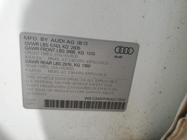 WA1CMAFP9EA011800 - 2014 AUDI Q5 TDI PREMIUM PLUS WHITE photo 13