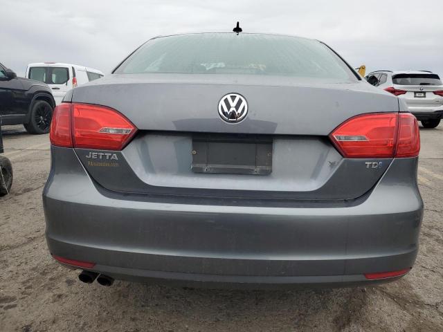 3VWLL7AJ0EM404406 - 2014 VOLKSWAGEN JETTA TDI GRAY photo 6