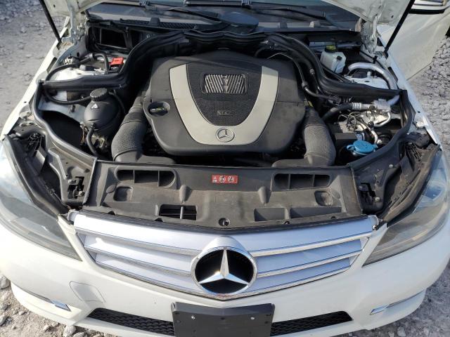 WDDGF8BB9CR235349 - 2012 MERCEDES-BENZ C 300 4MATIC WHITE photo 11