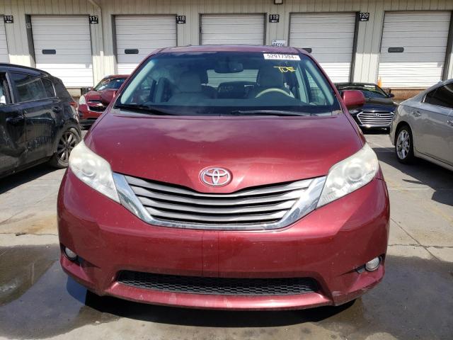 5TDYK3DCXDS280922 - 2013 TOYOTA SIENNA XLE RED photo 5