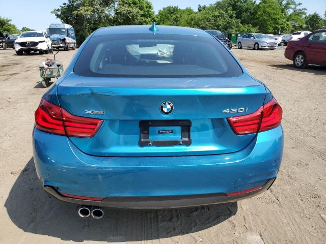 WBA4J3C55JBG96075 - 2018 BMW 430XI GRAN COUPE BLUE photo 6
