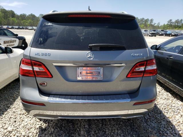4JGDA5HB2CA014820 - 2012 MERCEDES-BENZ ML 350 4MATIC SILVER photo 6