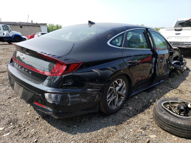 KMHL14JA2NA191670 - 2022 HYUNDAI SONATA SEL BLACK photo 3