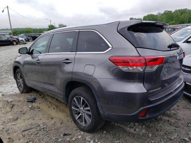 5TDKZRFH3HS515115 - 2017 TOYOTA HIGHLANDER SE GRAY photo 2