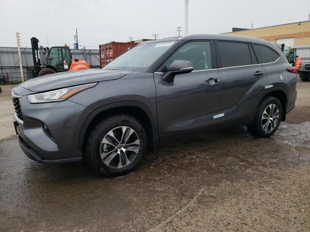 5TDGZRBH1NS253151 - 2022 TOYOTA HIGHLANDER XLE Gris foto 1