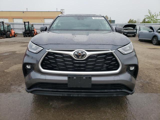 5TDGZRBH1NS253151 - 2022 TOYOTA HIGHLANDER XLE Gris foto 5