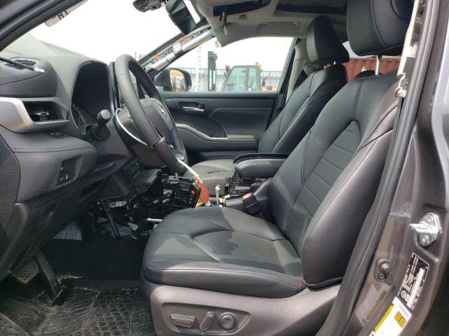 5TDGZRBH1NS253151 - 2022 TOYOTA HIGHLANDER XLE Gris foto 7