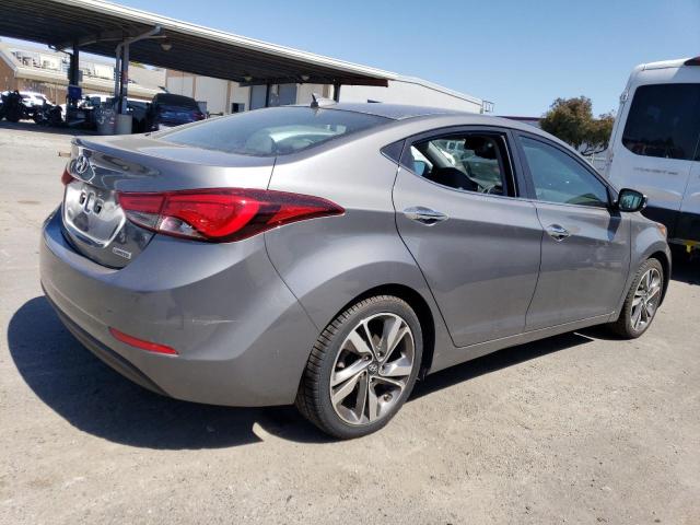 5NPDH4AE2EH526524 - 2014 HYUNDAI ELANTRA SE GRAY photo 3