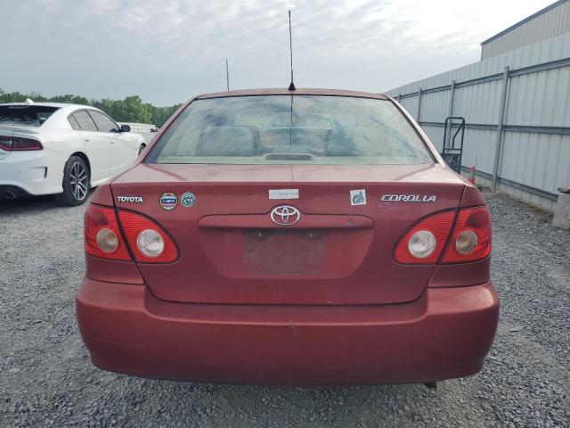 1NXBR32E86Z650863 - 2006 TOYOTA COROLLA CE RED photo 6