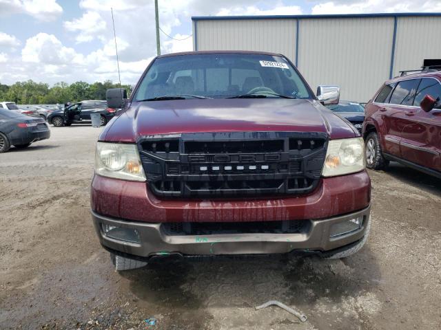 1FTPX14595NB77677 - 2005 FORD F150 BURGUNDY photo 5