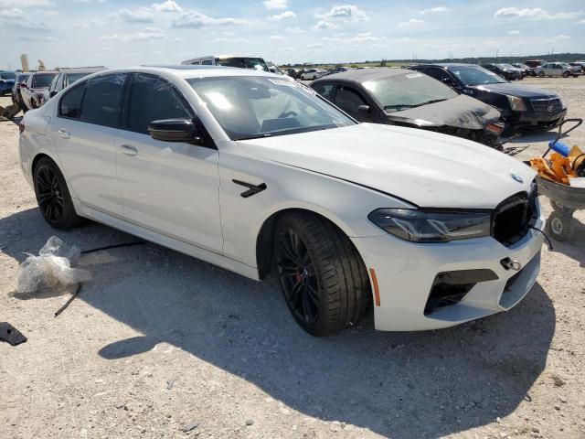 WBS83CH05NCK02654 - 2022 BMW M5 WHITE photo 4