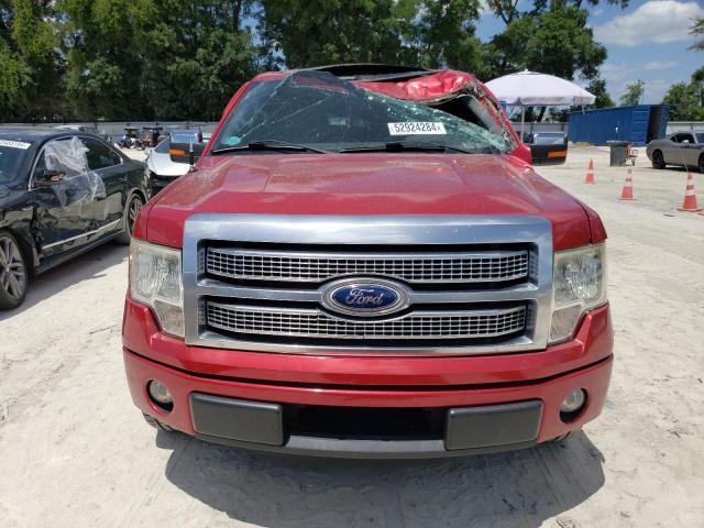 1FTFW1CT2BFA64061 - 2011 FORD F150 SUPERCREW RED photo 5