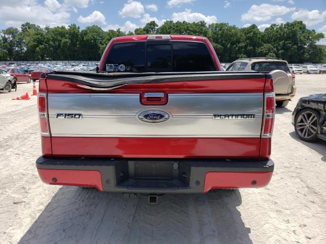 1FTFW1CT2BFA64061 - 2011 FORD F150 SUPERCREW RED photo 6