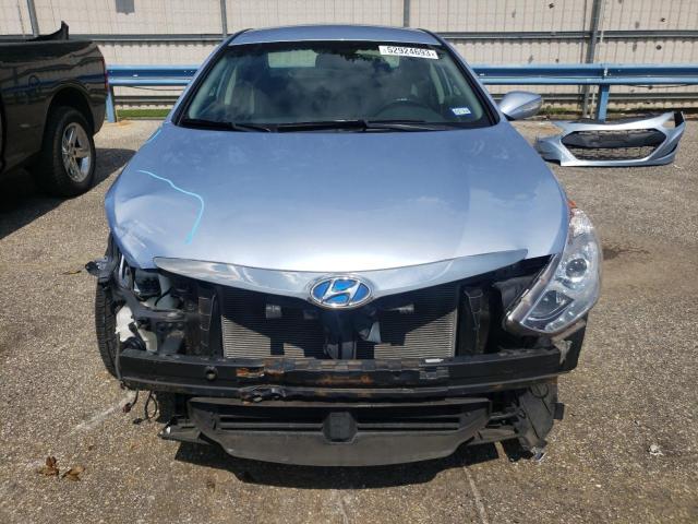 KMHEC4A44DA099293 - 2013 HYUNDAI SONATA HYBRID BLUE photo 5