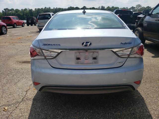 KMHEC4A44DA099293 - 2013 HYUNDAI SONATA HYBRID BLUE photo 6