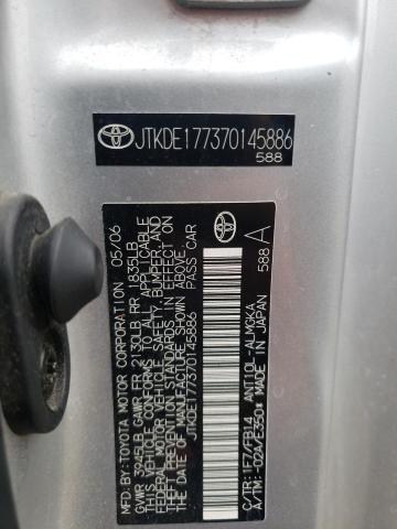 JTKDE177370145886 - 2007 TOYOTA SCION TC Gümüş foto 12